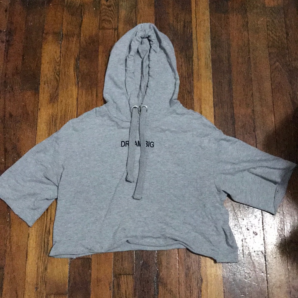 Cropped Shirt with Hood